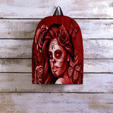 Calavera Fresh Look Design #2 Backpack (Red Freedom Rose) - FREE SHIPPING Calavera Fresh Look Design #2 Backpack (Red Freedom Rose) - FREE SHIPPING
