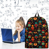 Retro Robots Backpack (Midnight Blue) - FREE SHIPPING Retro Robots Backpack (Midnight Blue) - FREE SHIPPING
