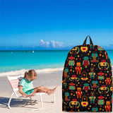 Retro Robots Backpack (Midnight Blue) - FREE SHIPPING Retro Robots Backpack (Midnight Blue) - FREE SHIPPING