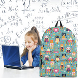 Retro Robots Backpack (Steel Blue) - FREE SHIPPING Retro Robots Backpack (Steel Blue) - FREE SHIPPING