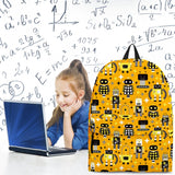 Retro Robots Backpack (Yellow) - FREE SHIPPING Retro Robots Backpack (Yellow) - FREE SHIPPING