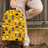 Retro Robots Backpack (Yellow) - FREE SHIPPING Retro Robots Backpack (Yellow) - FREE SHIPPING