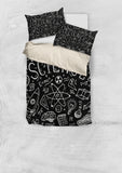 Science Chalkboard Duvet Cover Set (Black) - FREE SHIPPING Science Chalkboard Duvet Cover Set (Black) - FREE SHIPPING