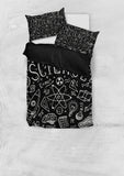 Science Chalkboard Duvet Cover Set (Black) - FREE SHIPPING Science Chalkboard Duvet Cover Set (Black) - FREE SHIPPING