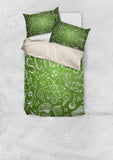 Science Chalkboard Duvet Cover Set (Green) - FREE SHIPPING Science Chalkboard Duvet Cover Set (Green) - FREE SHIPPING