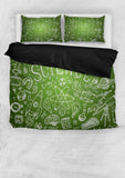 Science Chalkboard Duvet Cover Set (Green) - FREE SHIPPING Science Chalkboard Duvet Cover Set (Green) - FREE SHIPPING
