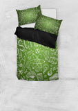 Science Chalkboard Duvet Cover Set (Green) - FREE SHIPPING Science Chalkboard Duvet Cover Set (Green) - FREE SHIPPING