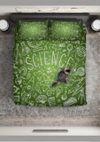 Science Chalkboard Duvet Cover Set (Green) - FREE SHIPPING Science Chalkboard Duvet Cover Set (Green) - FREE SHIPPING