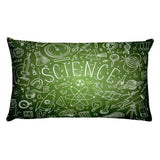 Science Chalkboard Pillow Cover (Green) Science Chalkboard Pillow Cover (Green)