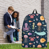 Sea Life Collection Backpack (Dark Blue) - FREE SHIPPING Sea Life Collection Backpack (Dark Blue) - FREE SHIPPING