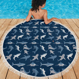 Shark Pattern #1 Beach Blanket - FREE SHIPPING Shark Pattern #1 Beach Blanket - FREE SHIPPING