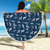 Shark Pattern #1 Beach Blanket - FREE SHIPPING Shark Pattern #1 Beach Blanket - FREE SHIPPING