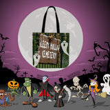 Sleepy Hollow Cemetery Halloween Trick Or Treat Cloth Tote Goody Bag Sleepy Hollow Cemetery Halloween Trick Or Treat Cloth Tote Goody Bag