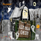 Sleepy Hollow Cemetery Halloween Trick Or Treat Cloth Tote Goody Bag Sleepy Hollow Cemetery Halloween Trick Or Treat Cloth Tote Goody Bag