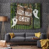 Sleepy Hollow Cemetery - Halloween Wall Tapestry - FREE SHIPPING Sleepy Hollow Cemetery - Halloween Wall Tapestry - FREE SHIPPING