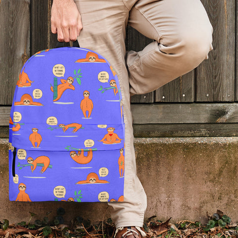 Wildlife Collection - Lazy Sloths (Light Purple) Backpack - FREE SHIPPING Wildlife Collection - Lazy Sloths (Light Purple) Backpack - FREE SHIPPING