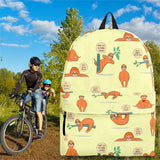 Wildlife Collection - Lazy Sloths (Light Yellow) Backpack - FREE SHIPPING Wildlife Collection - Lazy Sloths (Light Yellow) Backpack - FREE SHIPPING