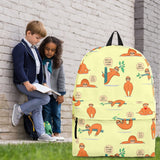 Wildlife Collection - Lazy Sloths (Light Yellow) Backpack - FREE SHIPPING Wildlife Collection - Lazy Sloths (Light Yellow) Backpack - FREE SHIPPING