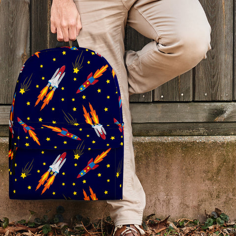 Space Rockets Backpack Design #1 - FREE SHIPPING