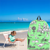 Summer Activities Backpack Design #2 - FREE SHIPPING Summer Activities Backpack Design #2 - FREE SHIPPING