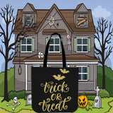 Trick Or Treat Design #1 Halloween Trick Or Treat Cloth Tote Goody Bag Trick Or Treat Design #1 Halloween Trick Or Treat Cloth Tote Goody Bag