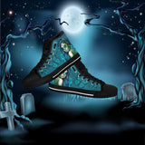 Calavera Fresh Look Design #2 Women's High Tops - Black Soles Calavera Fresh Look Design #2 Women's High Tops - Black Soles