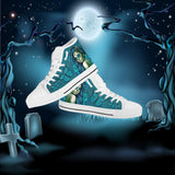 Calavera Fresh Look Design #2 Women's High Tops - White Soles Calavera Fresh Look Design #2 Women's High Tops - White Soles