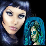 Calavera Fresh Look Design #2 Backpack (Turquoise Tiffany Rose) - FREE SHIPPING Calavera Fresh Look Design #2 Backpack (Turquoise Tiffany Rose) - FREE SHIPPING