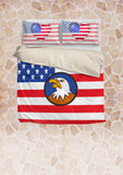 USA Flag Duvet Cover Set (Design #4) - FREE SHIPPING USA Flag Duvet Cover Set (Design #4) - FREE SHIPPING