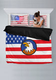 USA Flag Duvet Cover Set (Design #4) - FREE SHIPPING USA Flag Duvet Cover Set (Design #4) - FREE SHIPPING
