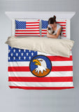 USA Flag Duvet Cover Set (Design #3) - FREE SHIPPING USA Flag Duvet Cover Set (Design #3) - FREE SHIPPING