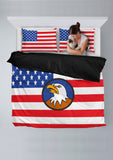 USA Flag Duvet Cover Set (Design #3) - FREE SHIPPING USA Flag Duvet Cover Set (Design #3) - FREE SHIPPING