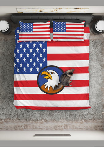 USA Flag Duvet Cover Set (Design #3) - FREE SHIPPING