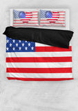 USA Flag Duvet Cover Set (Design #2) - FREE SHIPPING USA Flag Duvet Cover Set (Design #2) - FREE SHIPPING