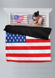 USA Flag Duvet Cover Set (Design #2) - FREE SHIPPING USA Flag Duvet Cover Set (Design #2) - FREE SHIPPING