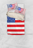 USA Flag Duvet Cover Set (Design #2) - FREE SHIPPING USA Flag Duvet Cover Set (Design #2) - FREE SHIPPING