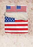 USA Flag Duvet Cover Set (Design #1) - FREE SHIPPING USA Flag Duvet Cover Set (Design #1) - FREE SHIPPING