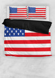 USA Flag Duvet Cover Set (Design #1) - FREE SHIPPING