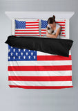 USA Flag Duvet Cover Set (Design #1) - FREE SHIPPING USA Flag Duvet Cover Set (Design #1) - FREE SHIPPING