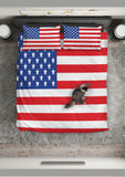 USA Flag Duvet Cover Set (Design #1) - FREE SHIPPING USA Flag Duvet Cover Set (Design #1) - FREE SHIPPING