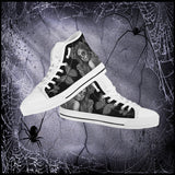 Calavera Fresh Look Design #2 Women's High Tops - White Soles Calavera Fresh Look Design #2 Women's High Tops - White Soles