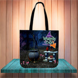 Wickedly Cute Halloween Trick Or Treat Cloth Tote Goody Bag Wickedly Cute Halloween Trick Or Treat Cloth Tote Goody Bag
