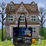 Wickedly Cute Halloween Trick Or Treat Cloth Tote Goody Bag Wickedly Cute Halloween Trick Or Treat Cloth Tote Goody Bag
