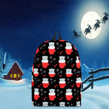Winter Kittens Backpack Design #1 (Black) - FREE SHIPPING Winter Kittens Backpack Design #1 (Black) - FREE SHIPPING