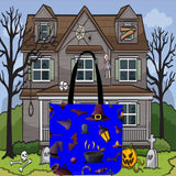 Witch's Stuff Halloween Trick Or Treat Cloth Tote Goody Bag (Blue) Witch's Stuff Halloween Trick Or Treat Cloth Tote Goody Bag (Blue)