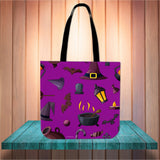 Witch's Stuff Halloween Trick Or Treat Cloth Tote Goody Bag (Purple) Witch's Stuff Halloween Trick Or Treat Cloth Tote Goody Bag (Purple)