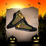 Calavera Fresh Look Design #2 Women's High Tops - Black Soles Calavera Fresh Look Design #2 Women's High Tops - Black Soles