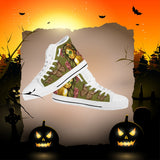 Calavera Fresh Look Design #2 Women's High Tops - White Soles Calavera Fresh Look Design #2 Women's High Tops - White Soles