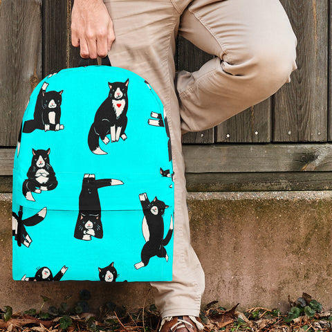 Yoga Cats Backpack (Cyan) - FREE SHIPPING Yoga Cats Backpack (Cyan) - FREE SHIPPING