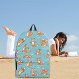 Yoga Foxes Backpack (Light Blue) - FREE SHIPPING Yoga Foxes Backpack (Light Blue) - FREE SHIPPING